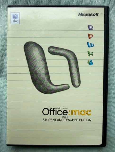 Microsoft Office Mac 2004 Student and Teacher Edition, Disc and Case, Booklet