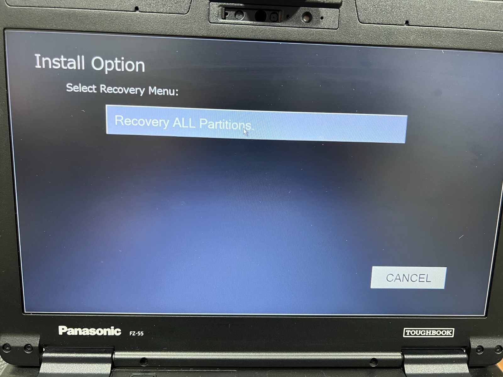 Panasonic FZ-55 mk1 Win10 Pro 20h2, TOUGHBOOK , USB RECOVERY DRIVERS SYSTEM