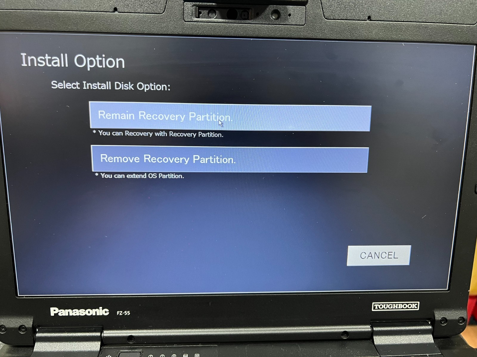 Panasonic FZ-55 mk1 Win10 Pro 20h2, TOUGHBOOK , USB RECOVERY DRIVERS SYSTEM