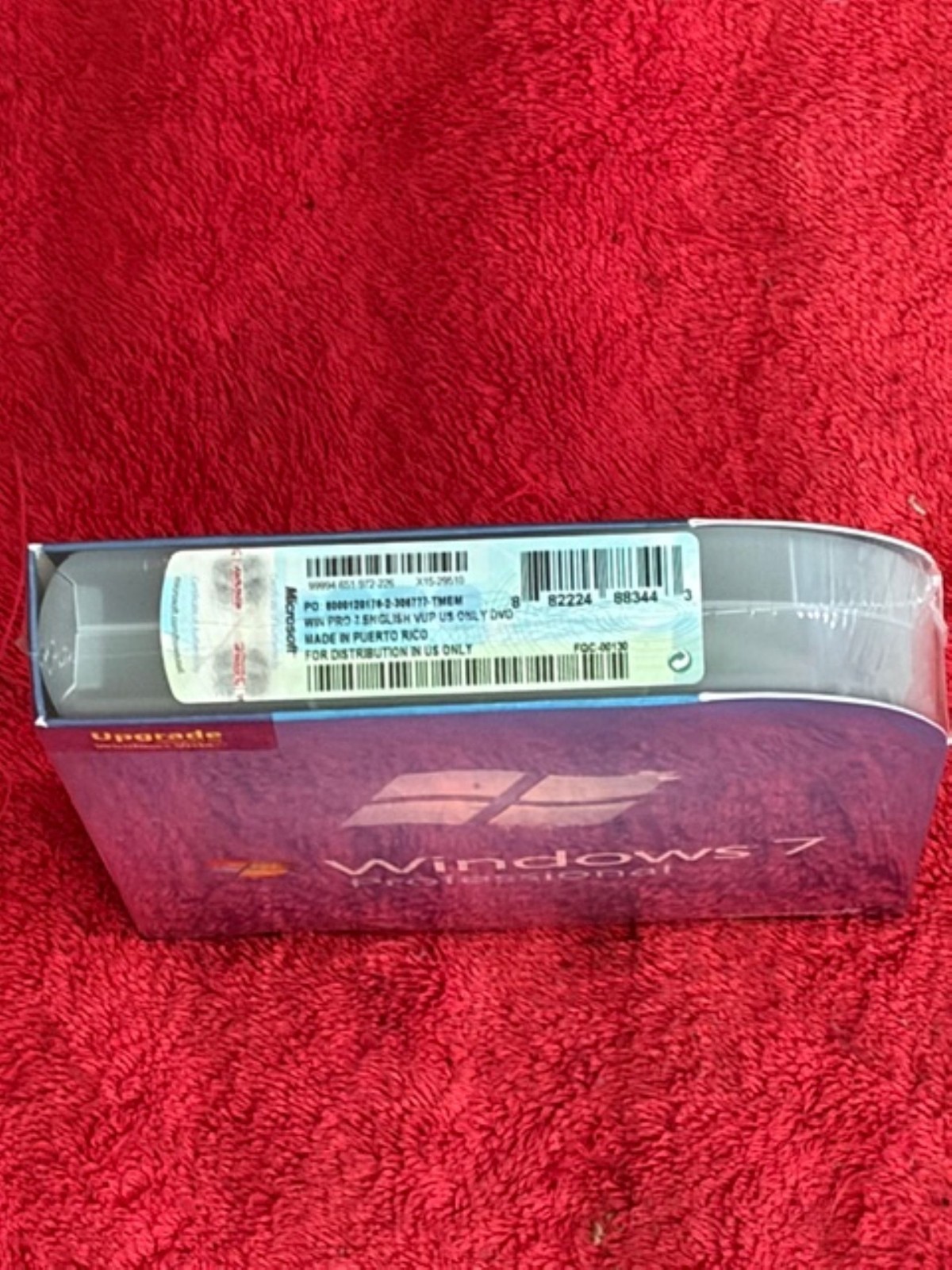 NEW Microsoft Windows 7 Professional Upgrade 32 & 64 Bit DVDs =SEALED RETAIL BOX