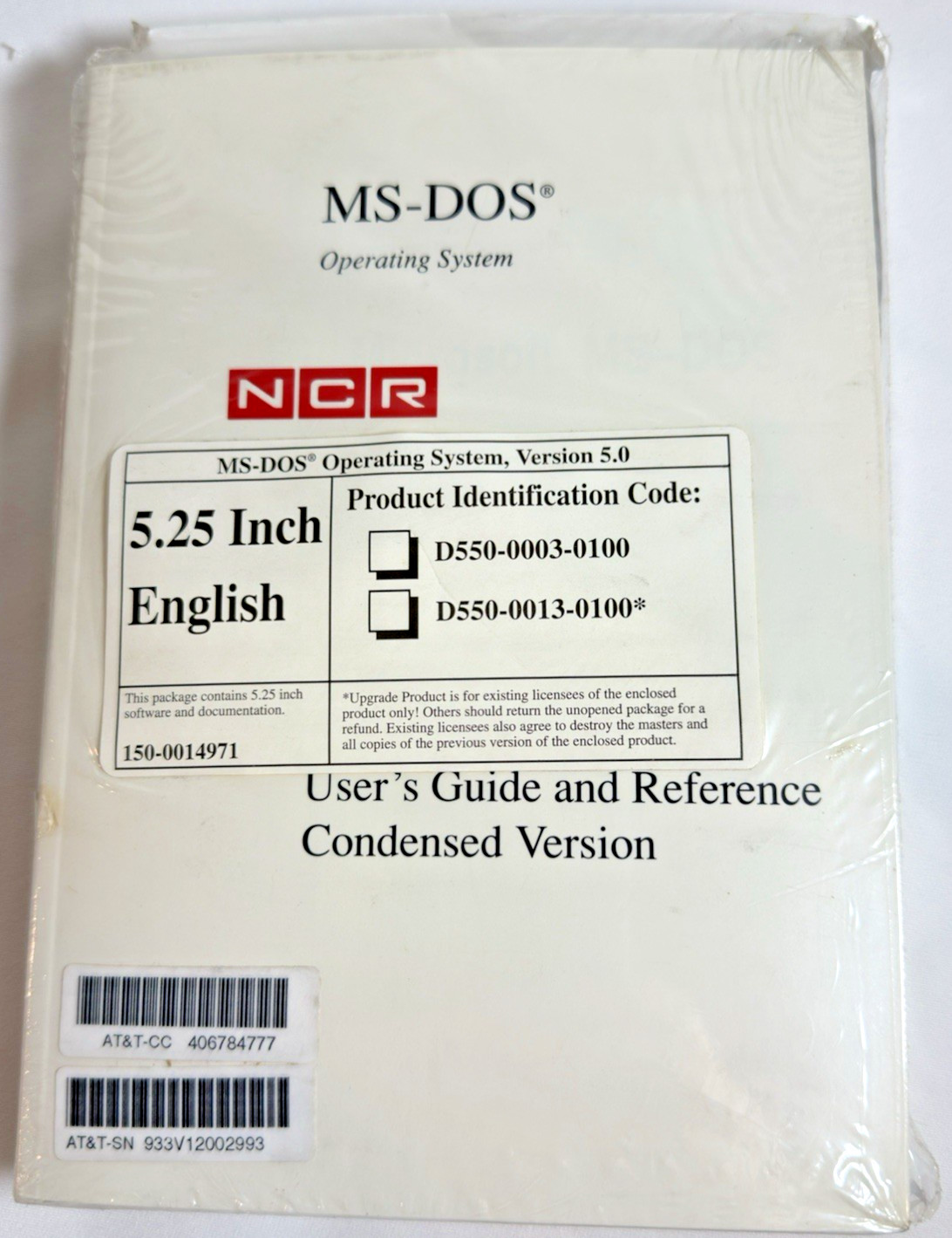 NCR Microsoft MS-DOS 5.0, 5.25″ Floppy Disks and Guide Books- Brand New Sealed