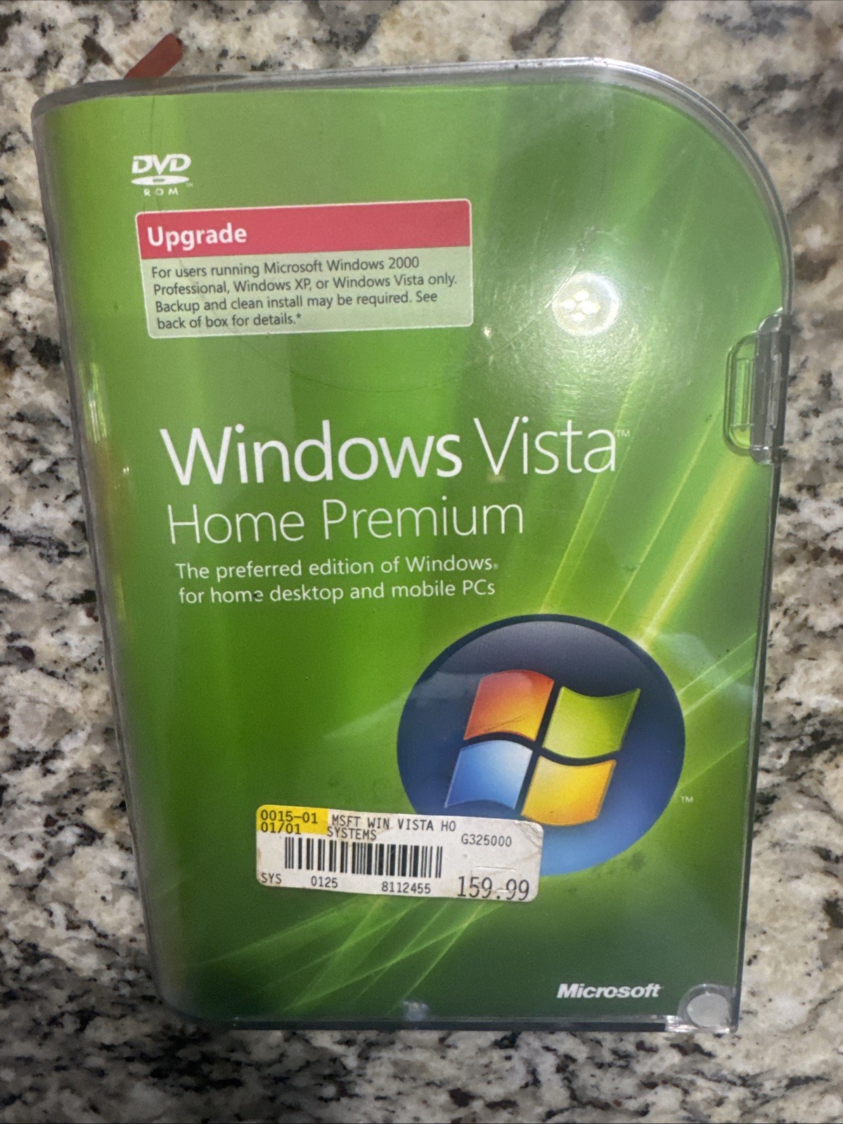 Microsoft Windows Vista Home Premium Upgrade Version w/ Case / CD / Product Key