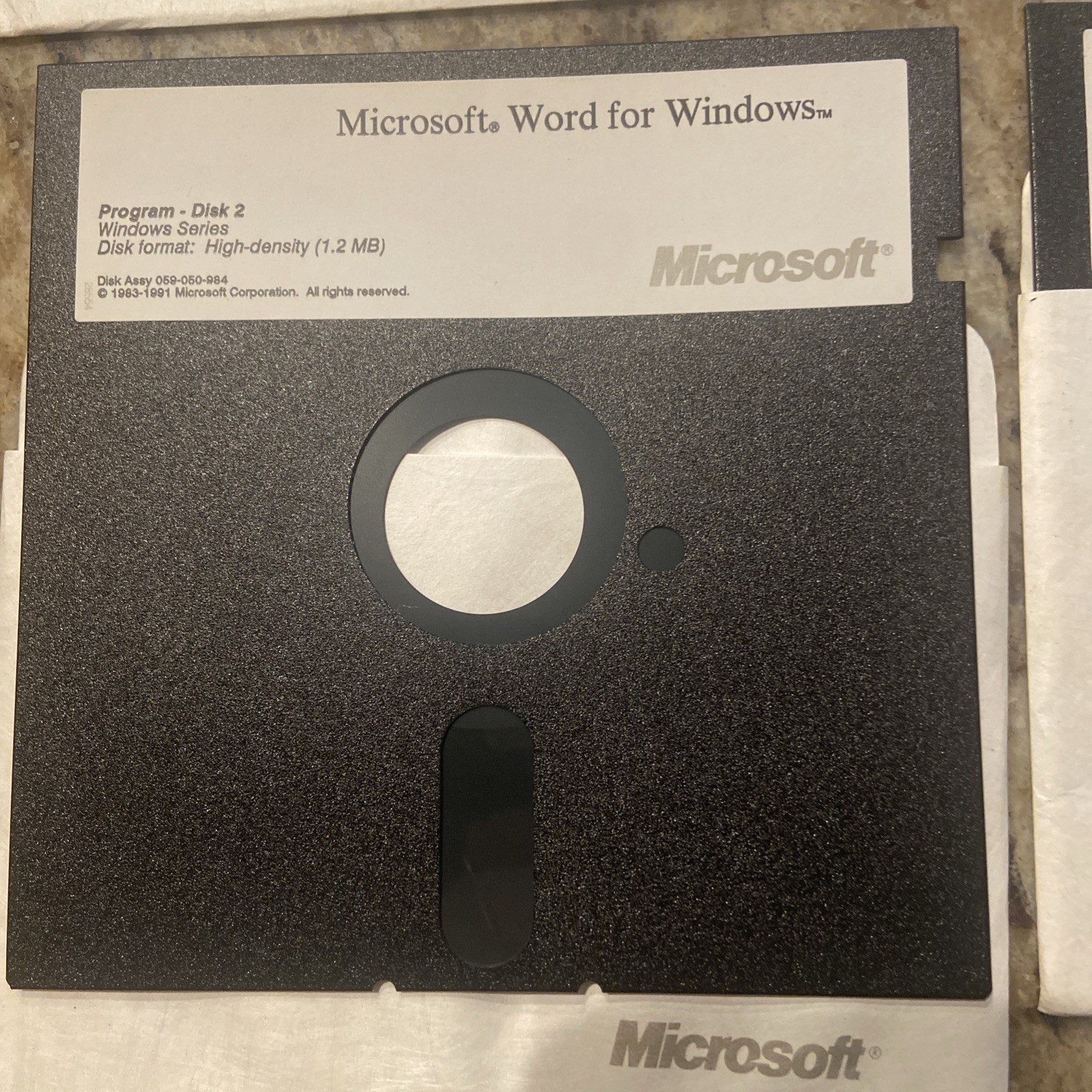 Microsoft Word For Windows 2.0 Floppy Disk Set (1-7) 5.25” 1991 with userguide