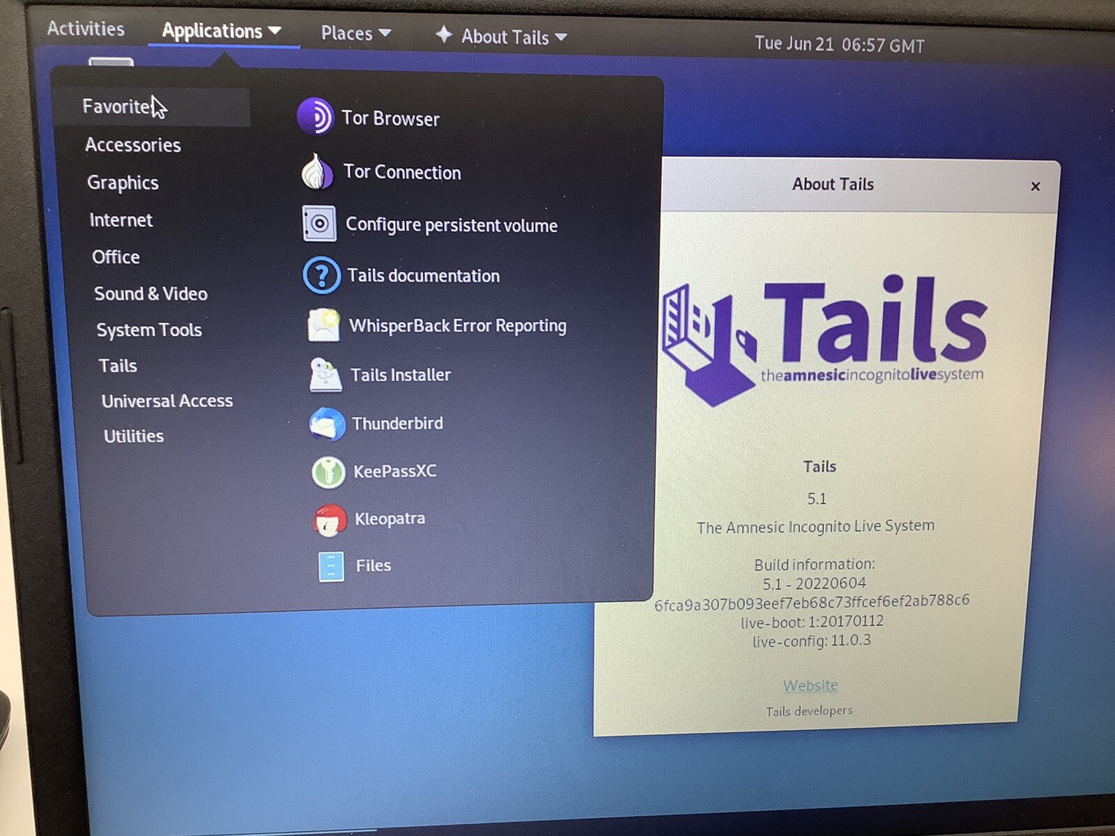 Tails 5.20 Live USB 3 Operating System: Tor Network, Anonymous Browsing, Privacy