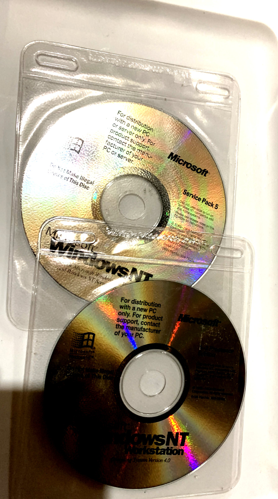 Microsoft Windows NT 4.0 Workstation With SP5 3.5 Disks and CD Vintage