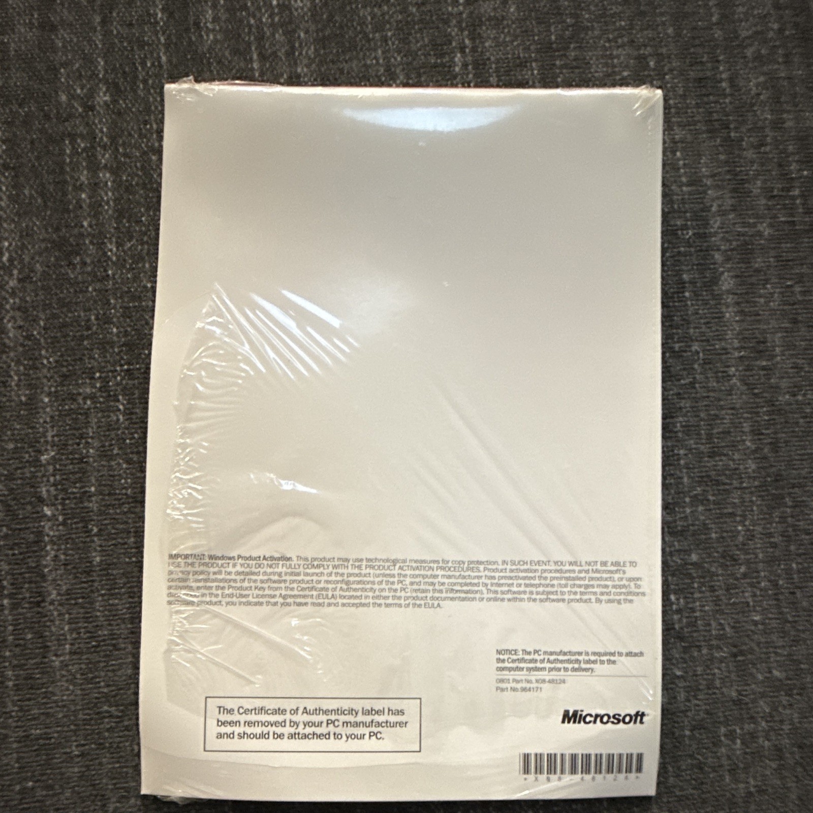 Dell Microsoft Windows XP Professional OEM CD English 1 Device MPN 0R2527