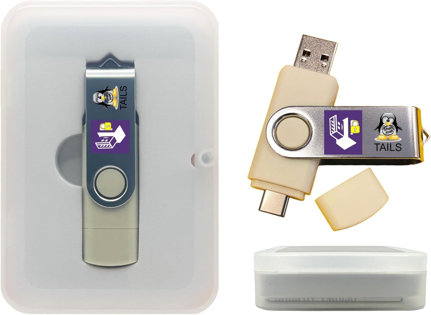 Linux Tails Persistent Bootable USB Flash Drive 32GB, Anonymous Internet