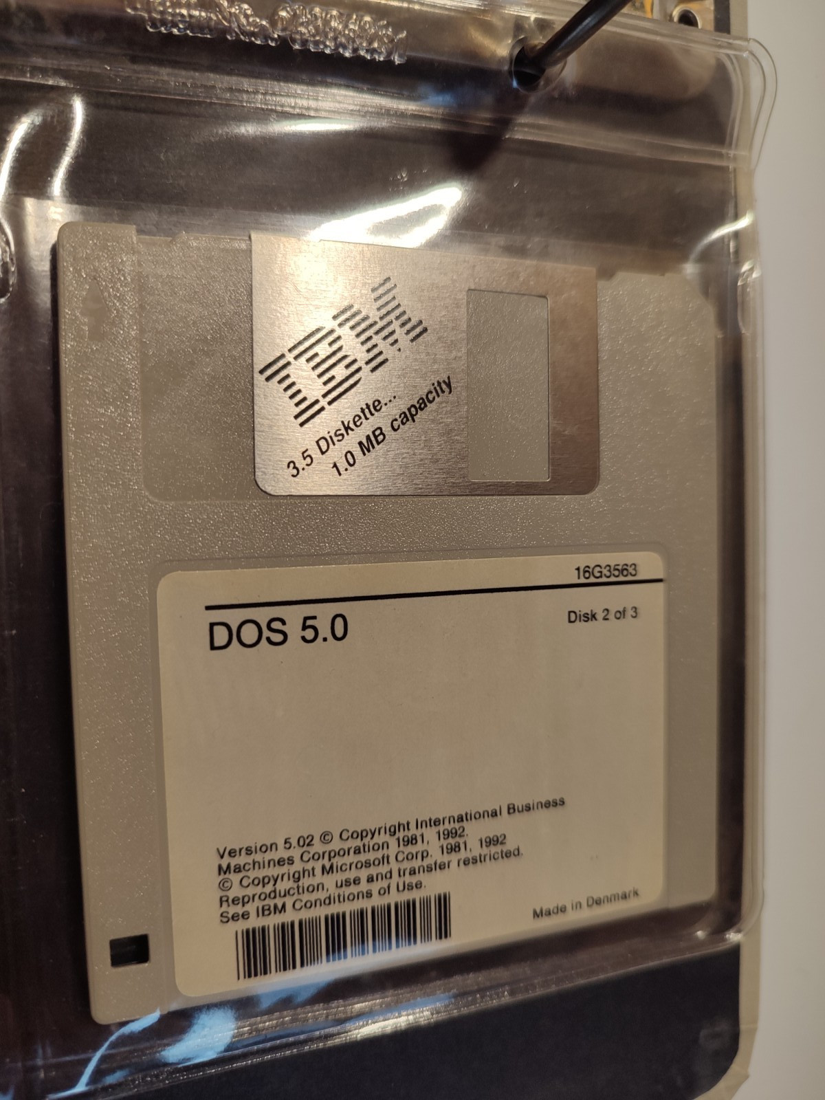 MS DOS 5.0 IBM 3,5″ HD IBM and Compatibles 1992 (15F1368)