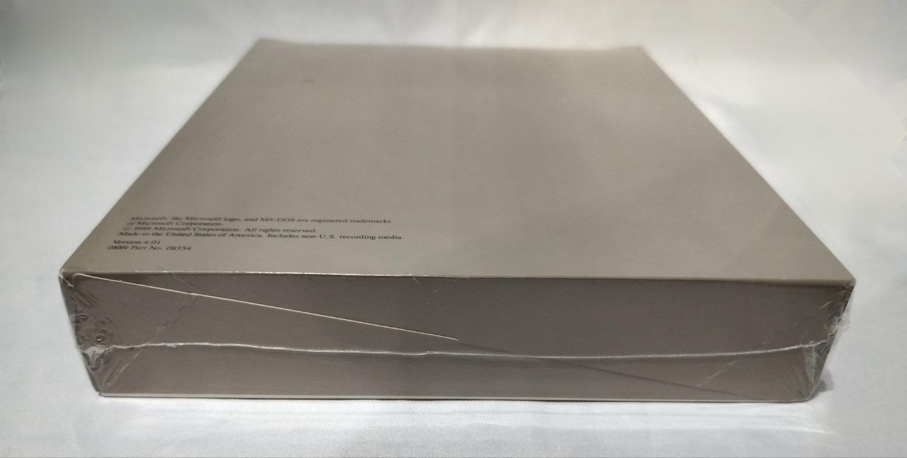 Microsoft MS-DOS 4.01 Complete Retail Box 5.25″ Floppy Disks *NEW & SEALED*