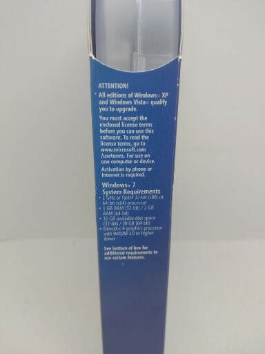 Microsoft Windows 7 Professional Upgrade 32 Bit and 64 Bit DVD MS WIN PRO RETAIL