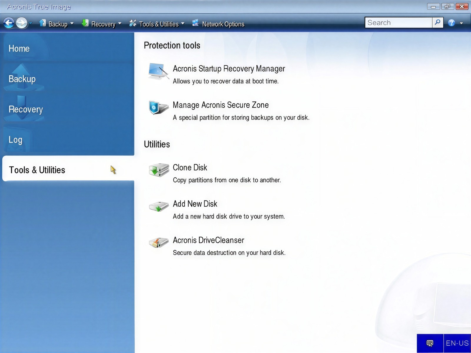 Acronis True Image Bootable DVD/USB