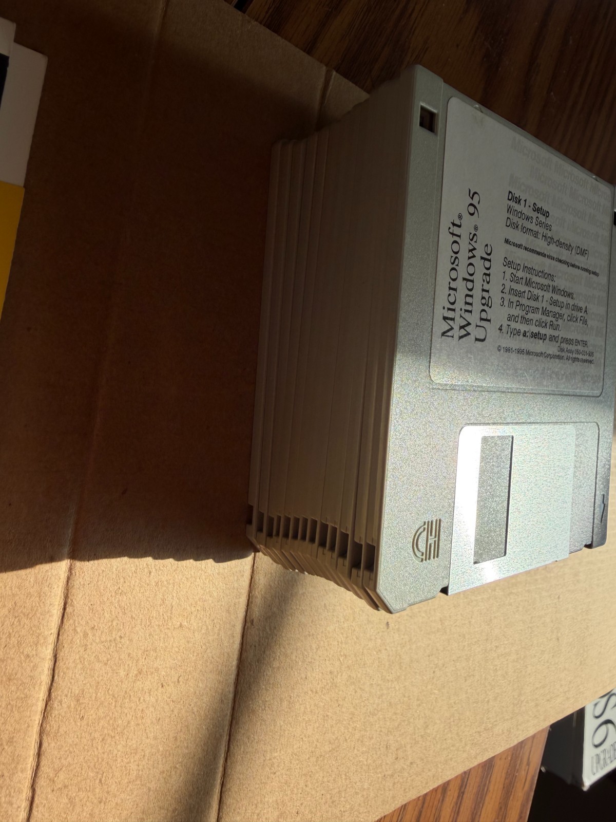 Windows 95 Upgrade Floppy 3.5 CIB Big Box Microsoft Vintage OS READ Disk Issu