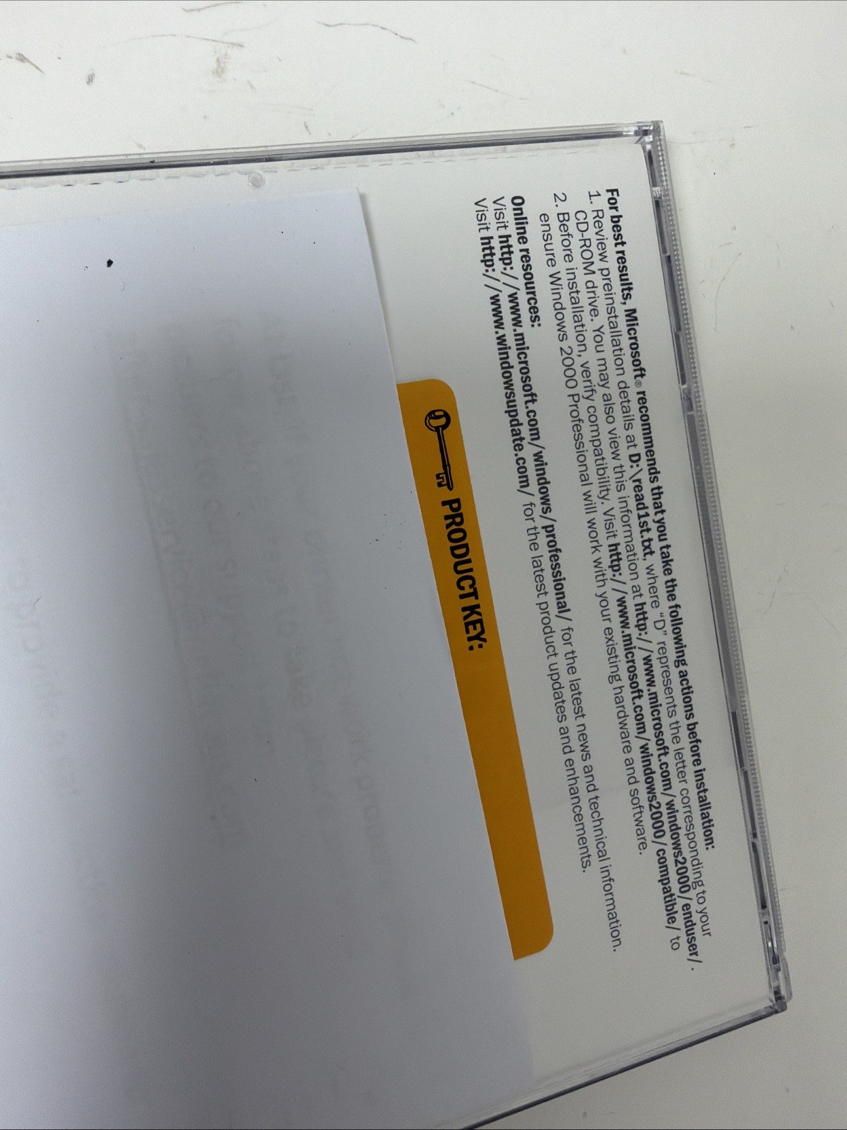 Microsoft Windows 2000 Professional (Upgrade Edition) With Product Key