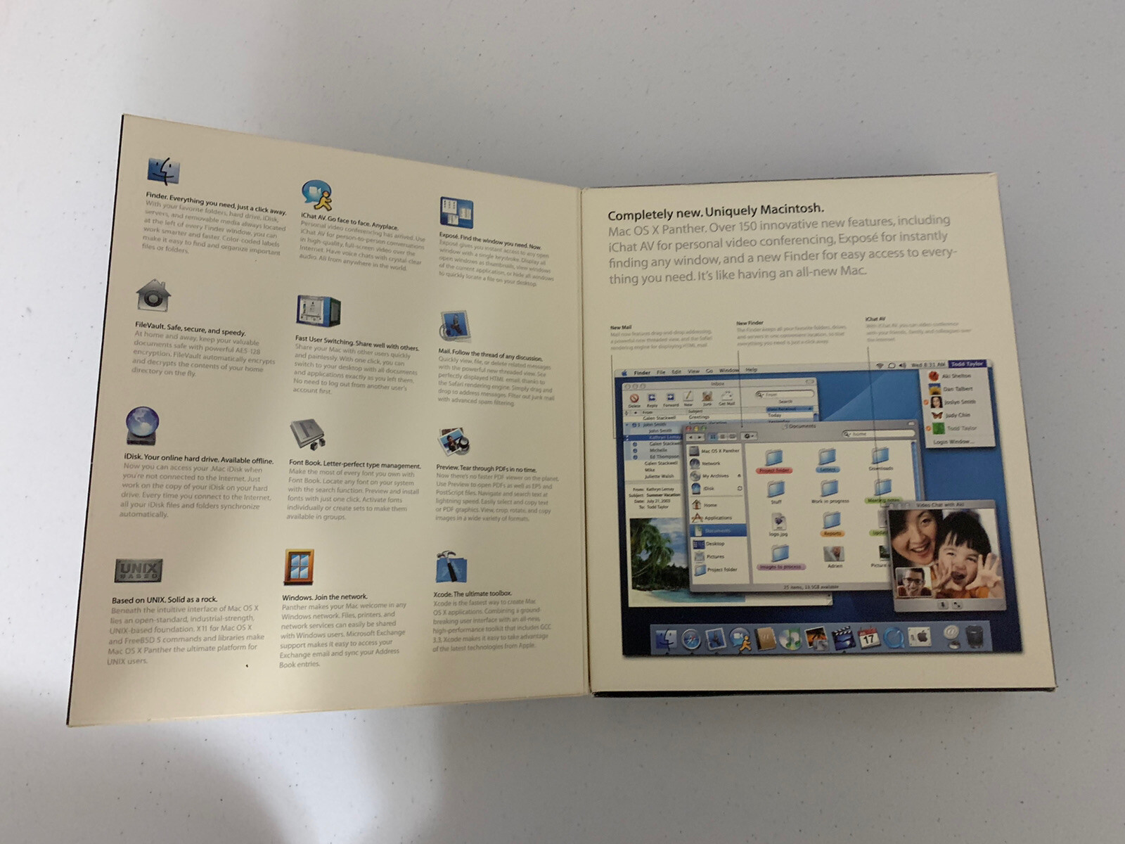 Apple Mac OS X 10.3 Panther M9227LL/A Original Retail Box OS Discs