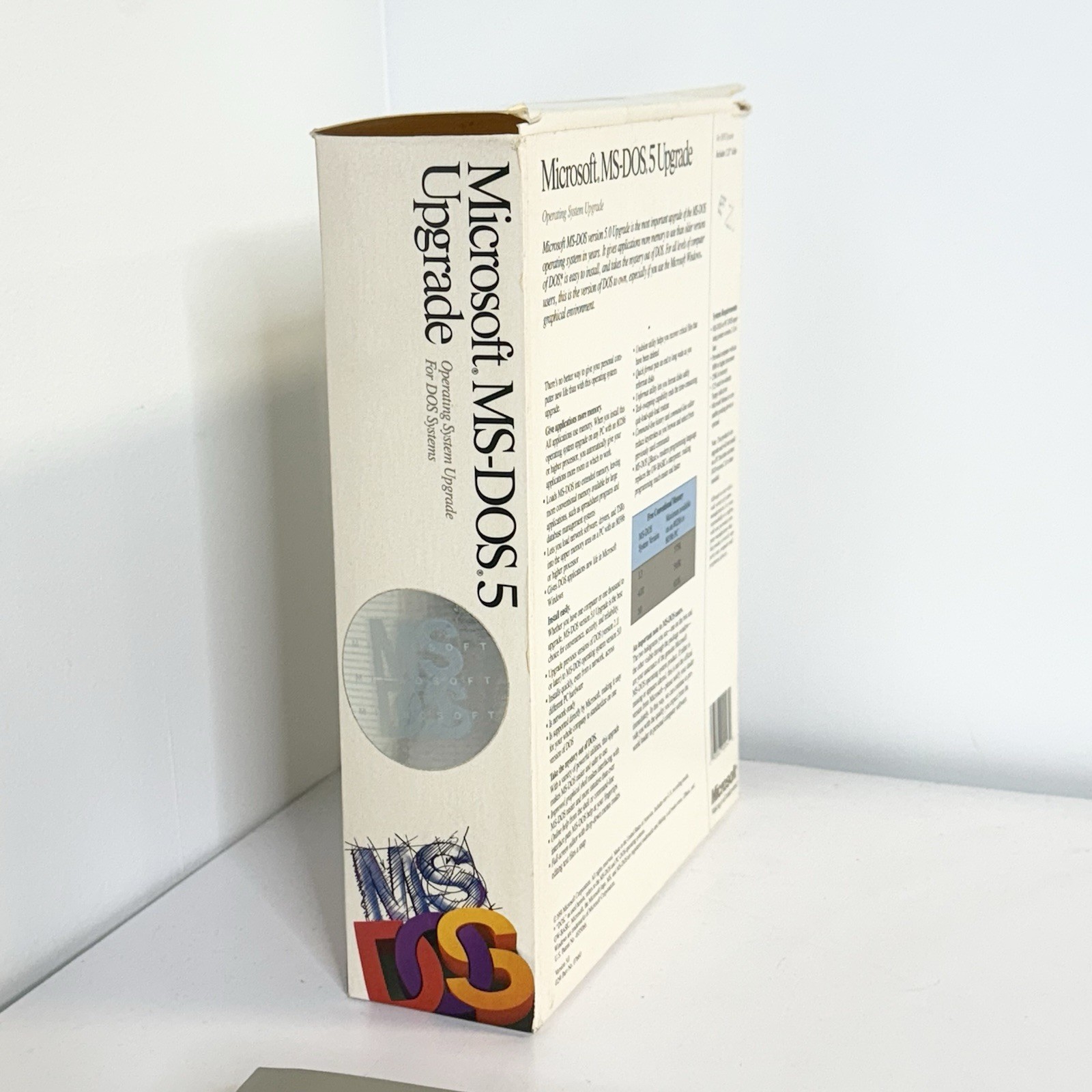 Microsoft MS-DOS 5 Operating System Upgrade 5.25″ Disks & Manuals Vintage 1991