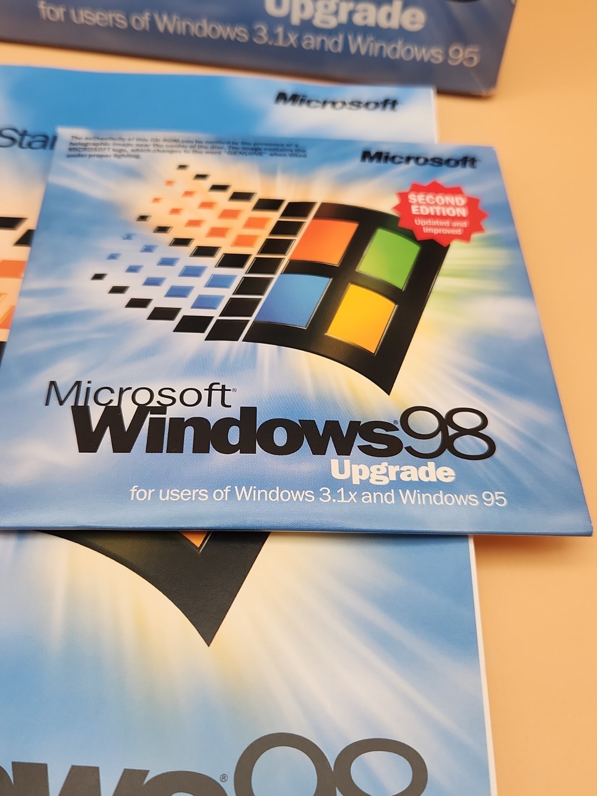 Microsoft Windows 98 Upgrade – Second Edition Installation Software – No scratch