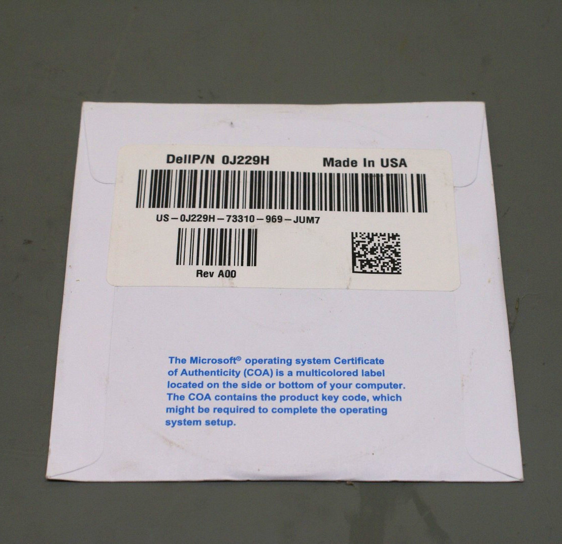 Dell Windows Vista Business 32Bit SP1 Reinstallation CD 1A