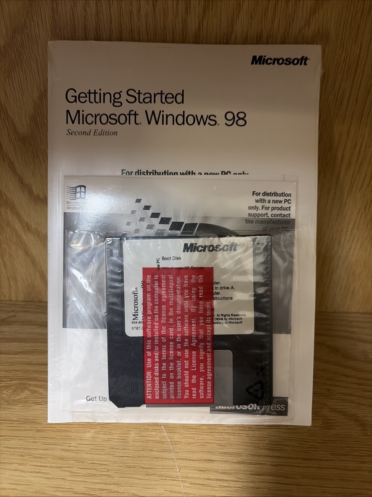 Microsoft Windows 98 Second Edition w/Floppy Boot Disk + CD (New Sealed)