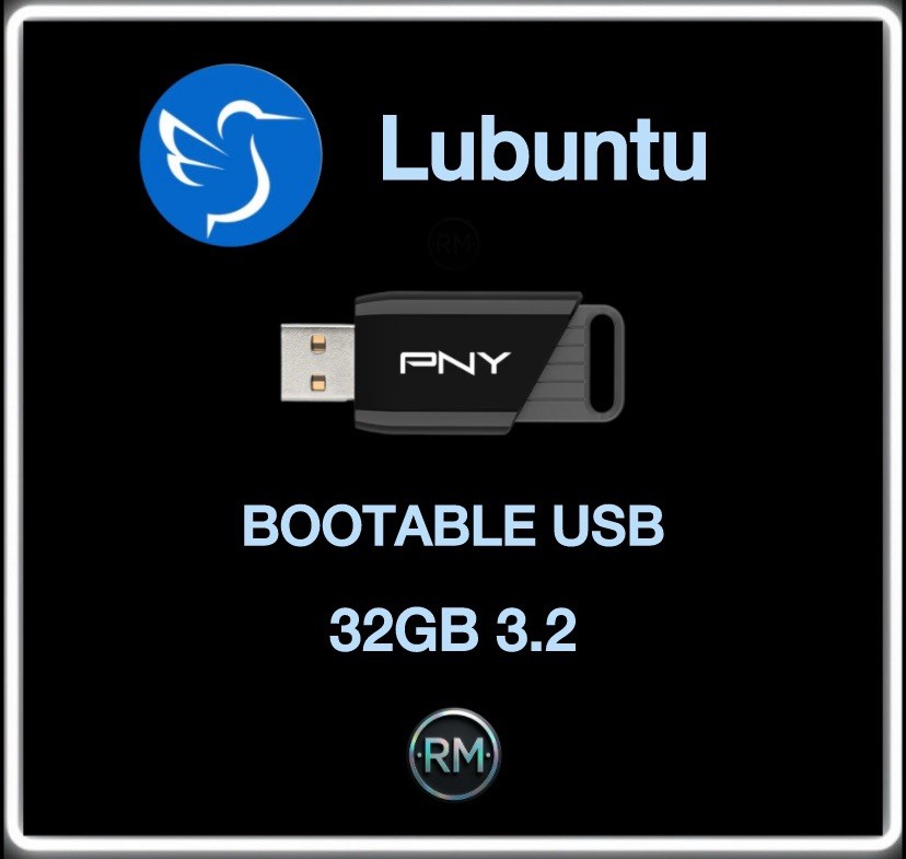 Lubuntu Linux Bootable USB Drive | Live + Full Installer | 32GB 3.2