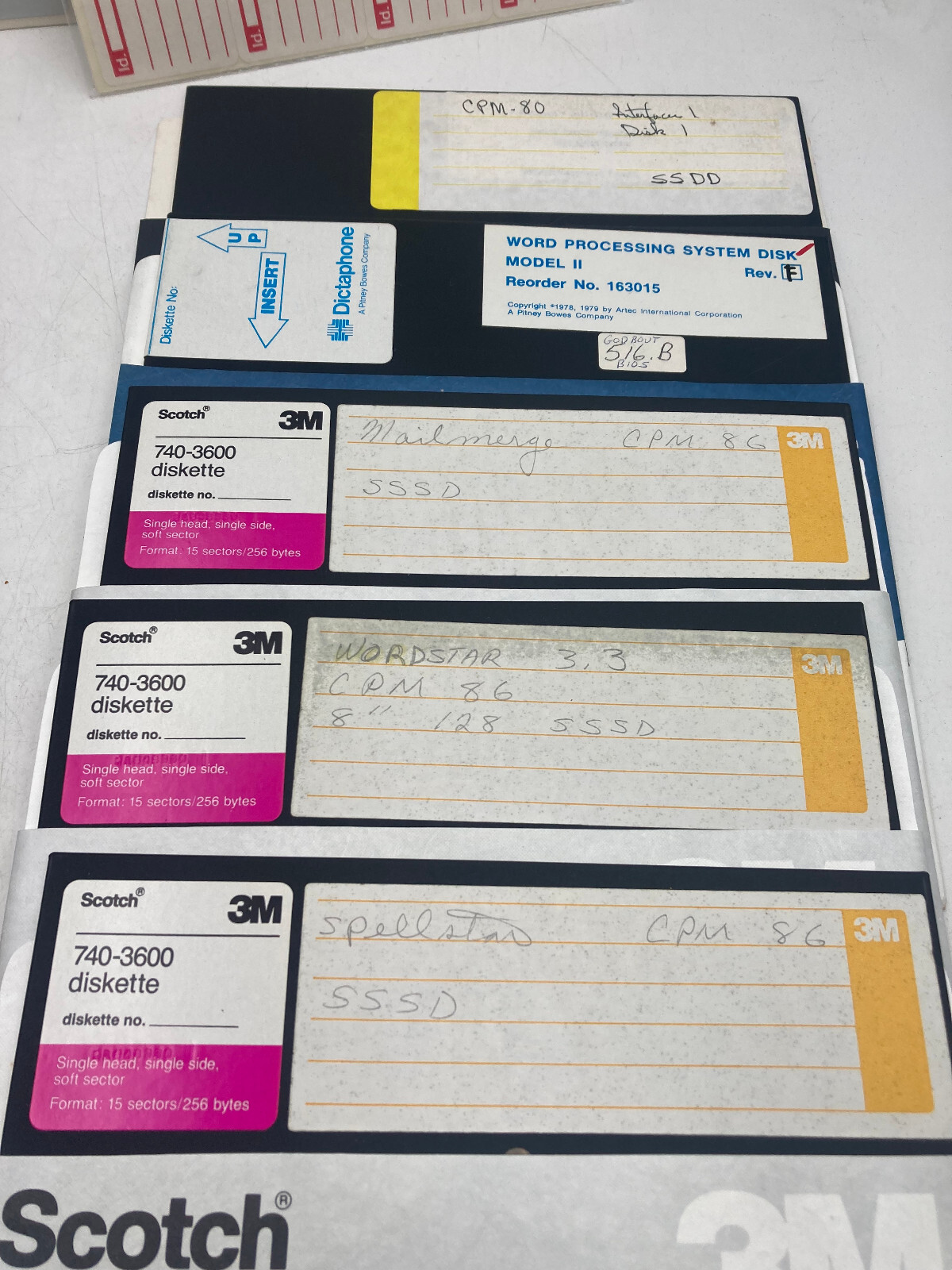 Lot of 11 Digital Research CP/M 86 OS Disks WordStar 3.3 70s/80s Software