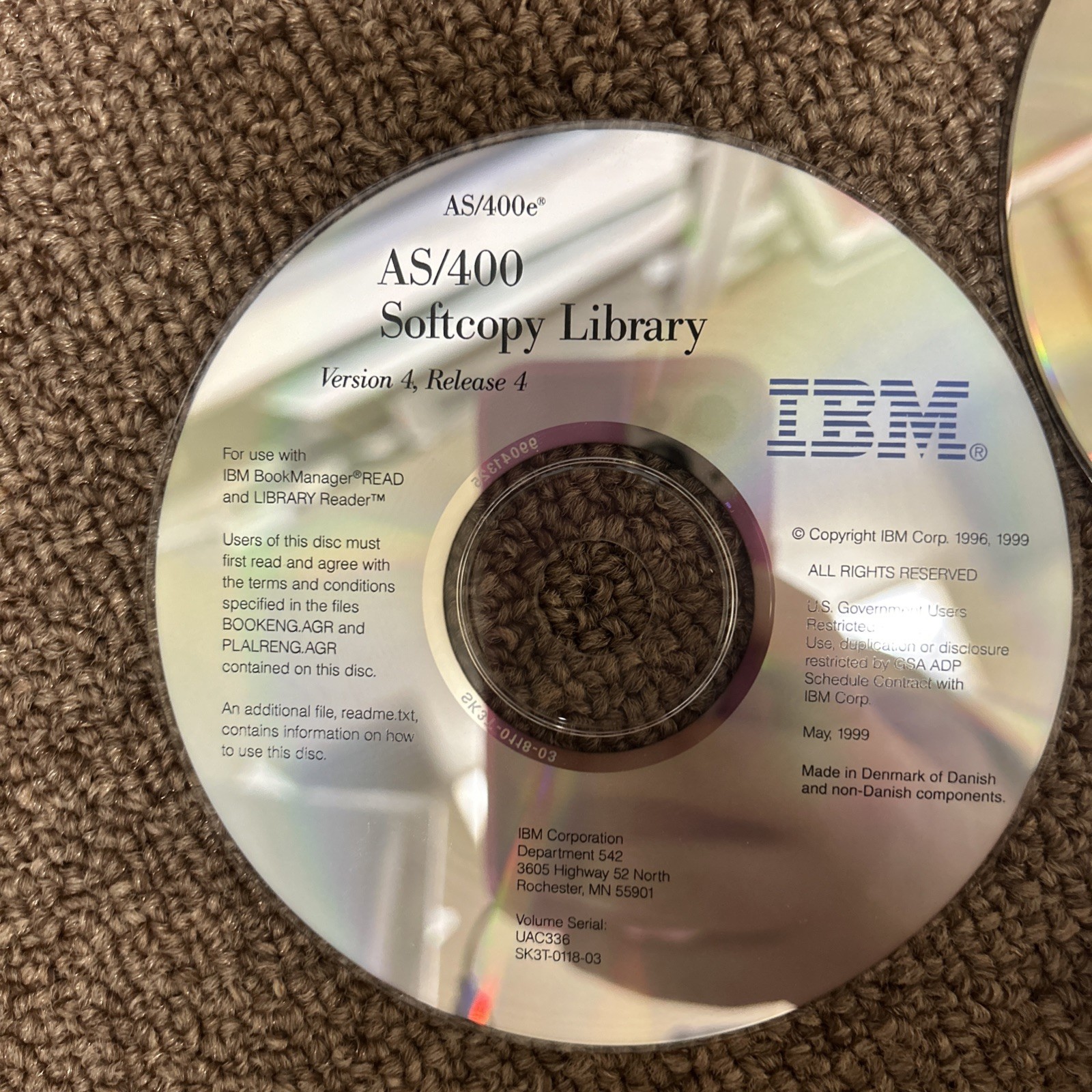Lot Of 5 IBM As400 Information Center, Softcopy Library, Programming Lang CDs