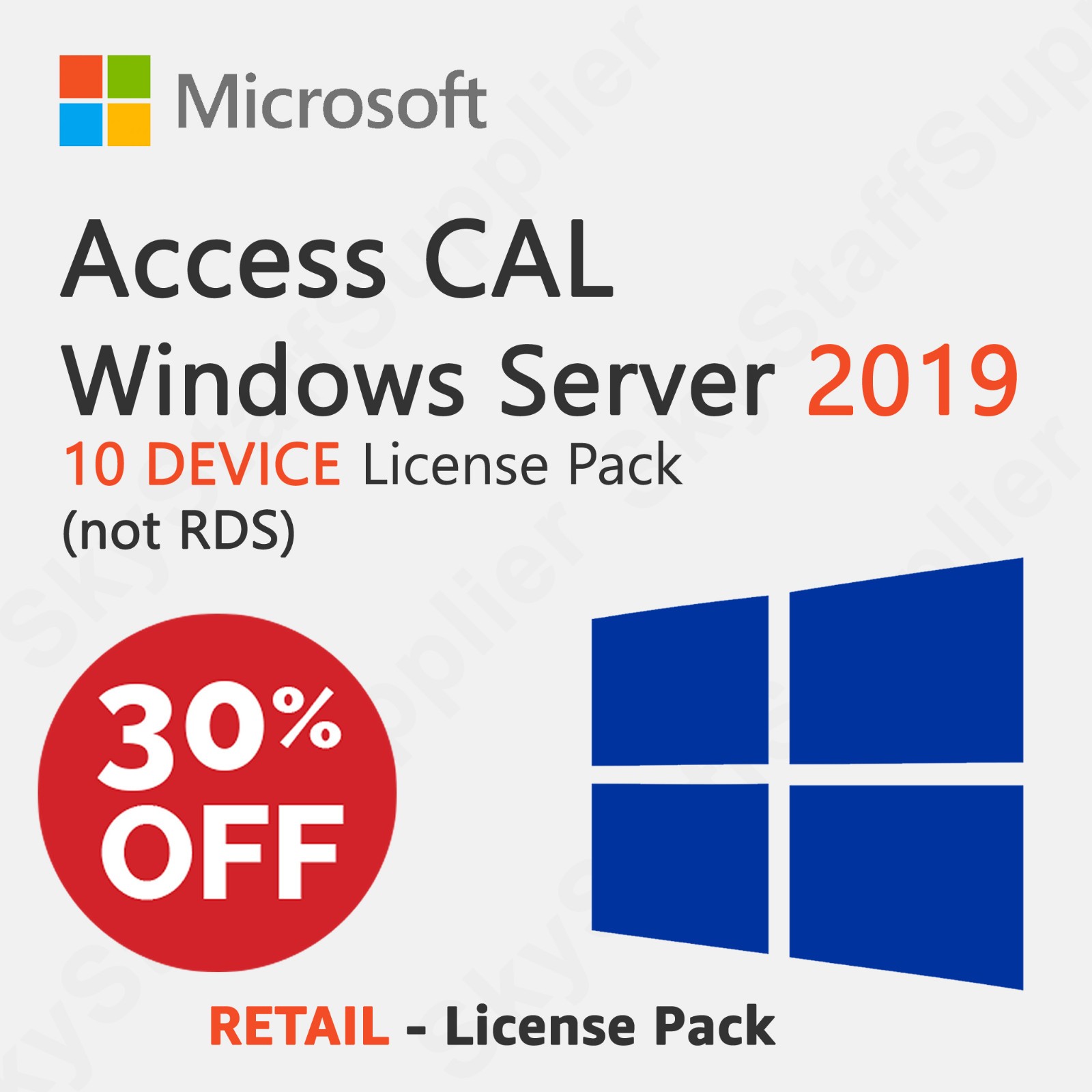 Windows Server 2019 – 10 DEVICE Client Access License CAL (not RDS) BRAND NEW