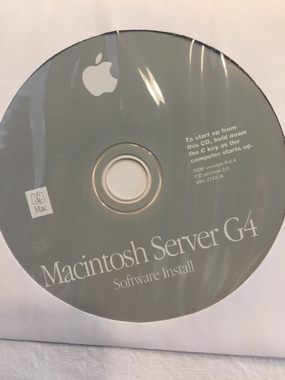 NEW Original Apple Macintosh Server Power Mac G4 Media w/ Hardware Test CD 8215