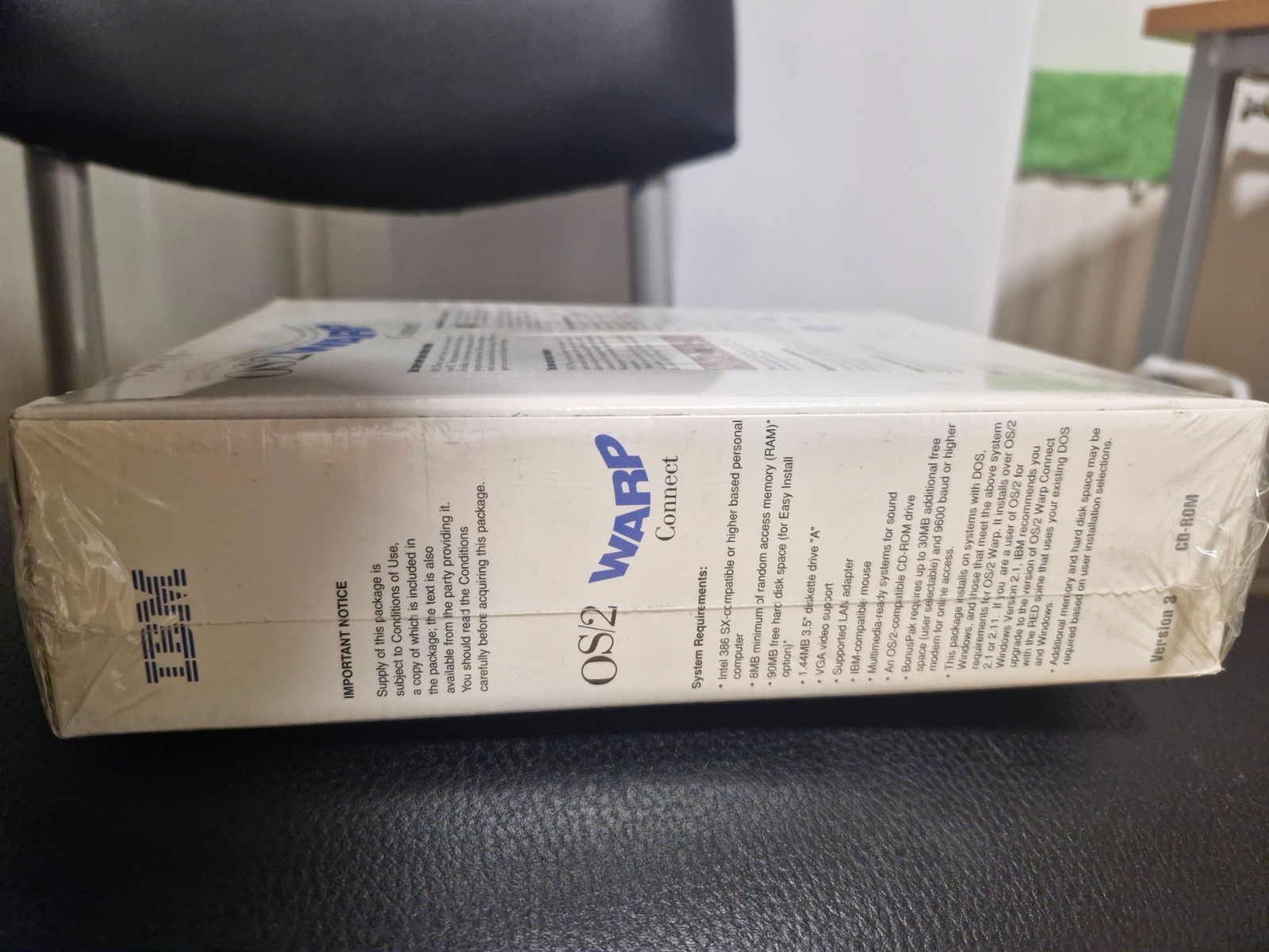 Sealed IBM OS/2 Warp Version 3 Connect + BonusPak – Vintage Big Box – AS NEW