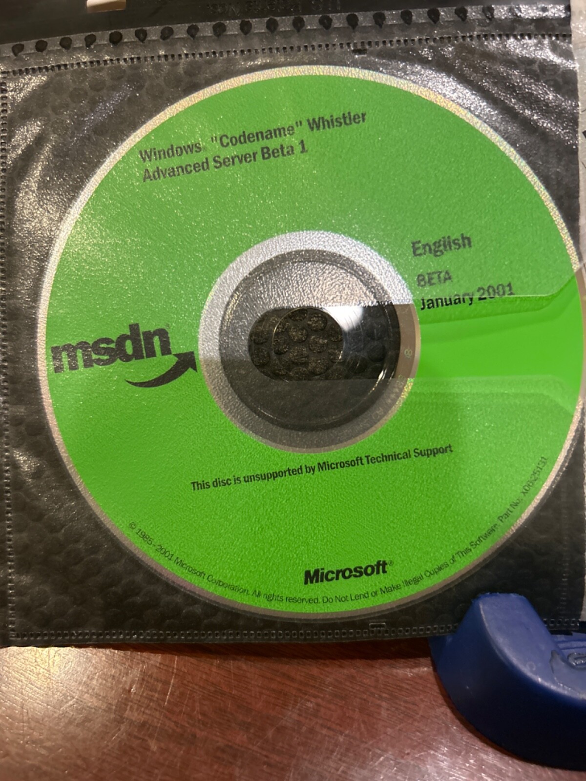 6 CDs NEW RARE Microsoft Windows “Codename” Whistler Adv, Prof,Personal, more.