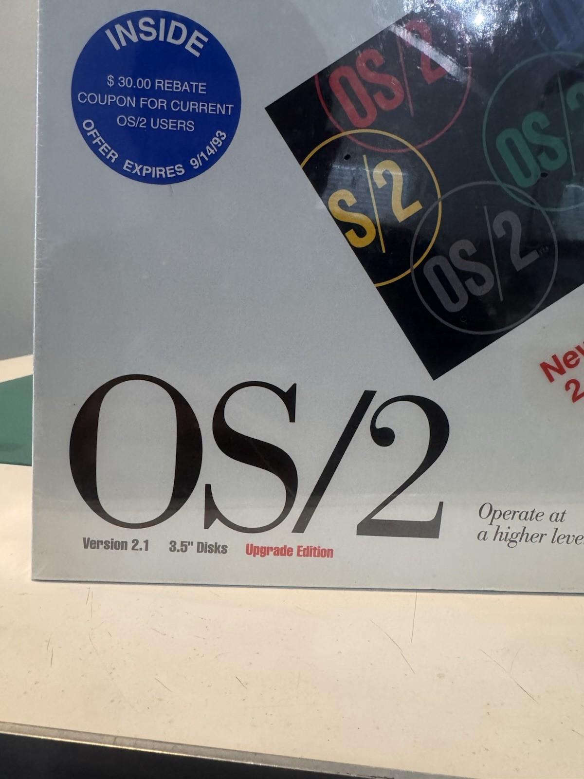IBM OS/2 Version 2.1 Upgrade Edition Operating System 3.5″ Floppy, English