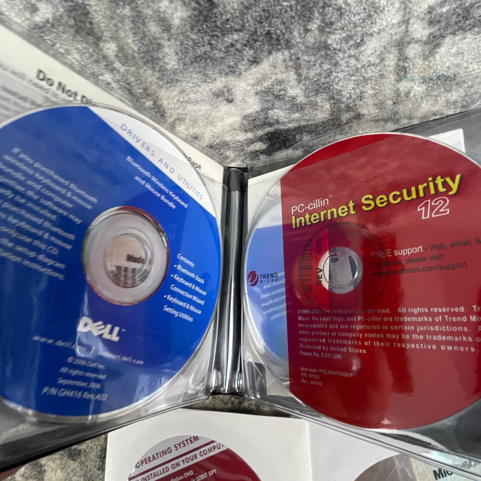 Dell XPS Software CD Wallet Lot Windows Vista XP Pro Drivers Utilities Trend