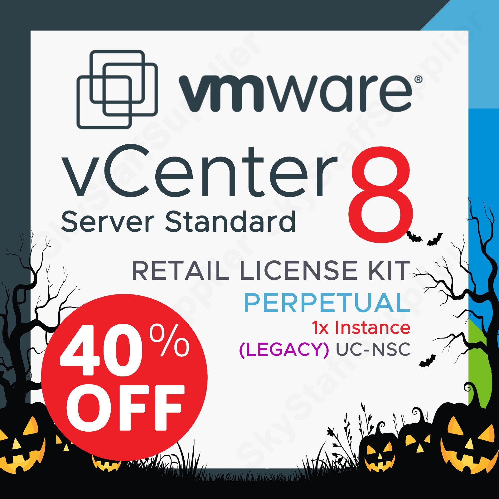 vCenter Server Standard 8 for vSphere v8 – Perpetual License UC NSC RETAIL PACK