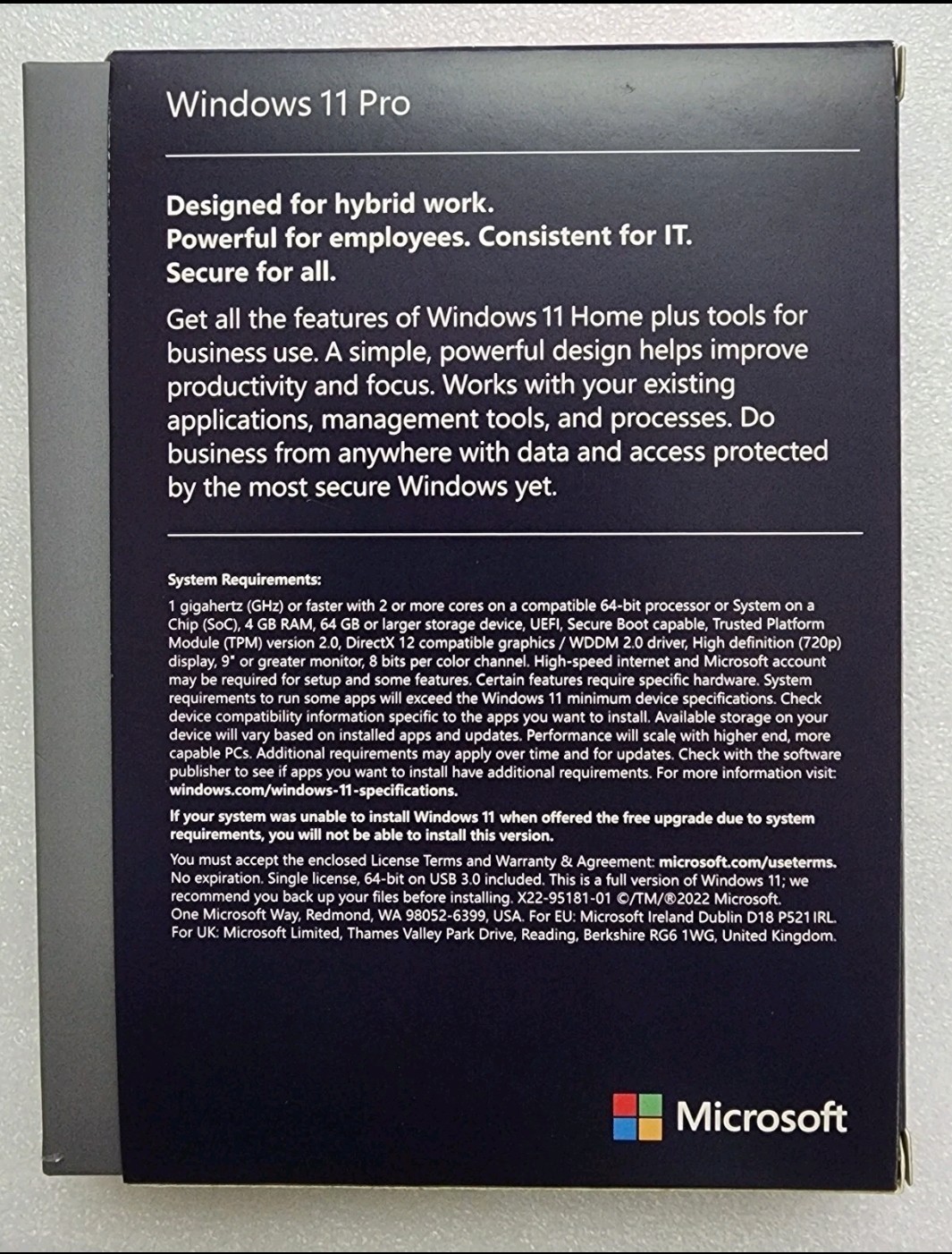 Microsoft Windows 11 Professional 64-Bit – USB Drive – New Sealed Retail Package