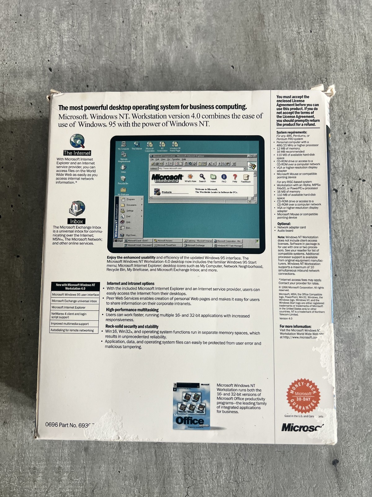 Microsoft Windows NT Workstation Upgrade Windows 95 Interface