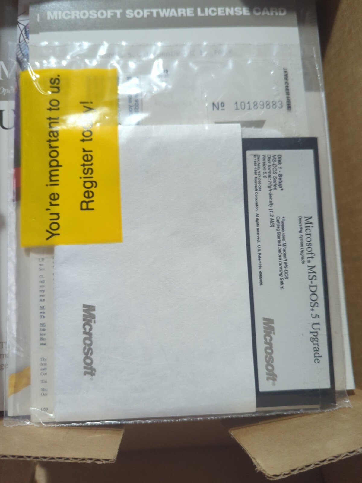 VINTAGE 10 Pack Academic MICROSOFT MS-DOS 5 UPGRADE 5.25″ FLOPPY New