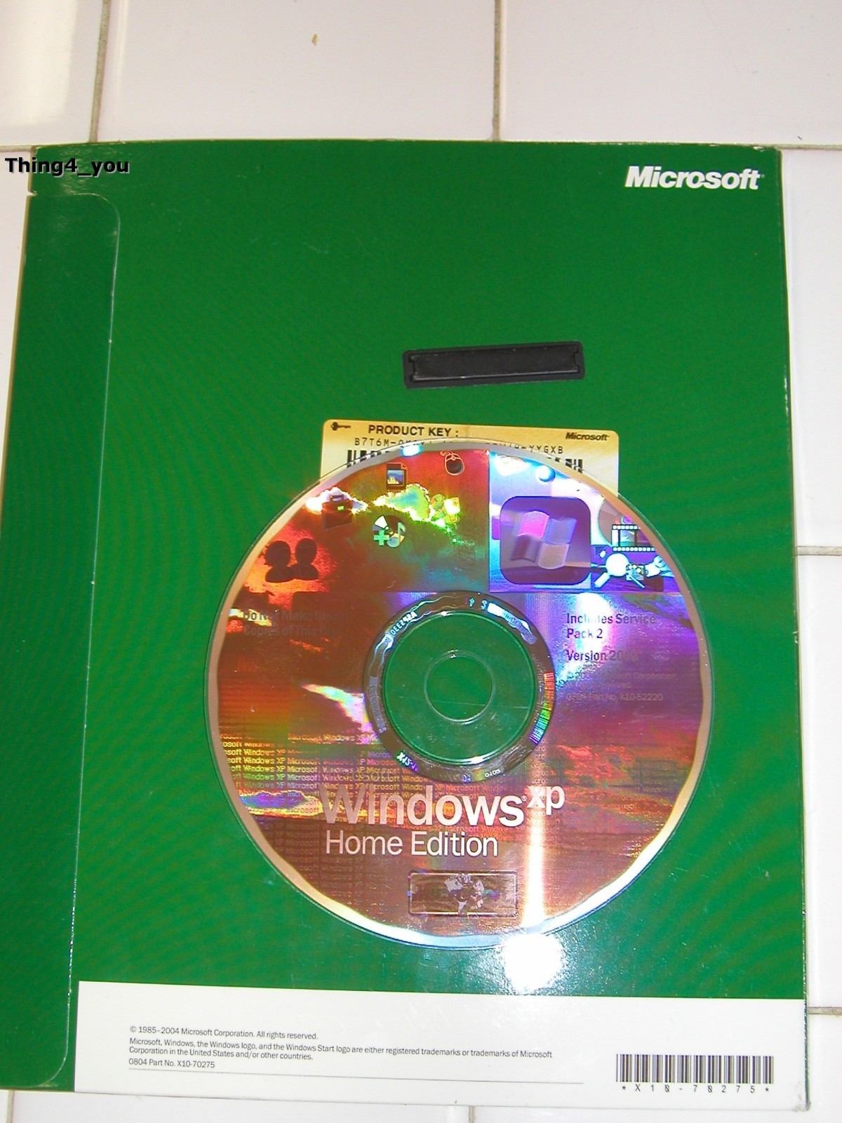 MICROSOFT WINDOWS XP HOME w/SP2 UPGRADE VERSION FOR 98/98SE/ME =NEW RETAIL=