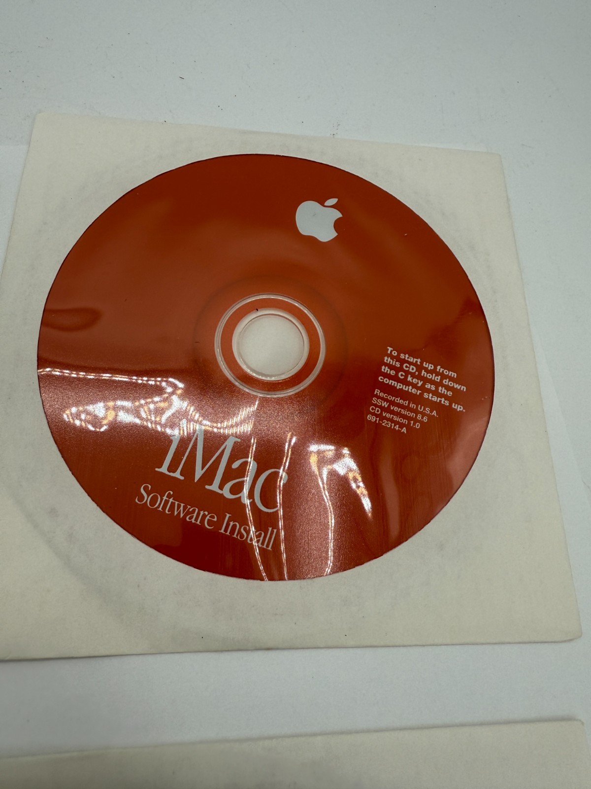 Apple Software Install Restore CDs SSW Version 8.6 from iMac G3 Tangerine Orange