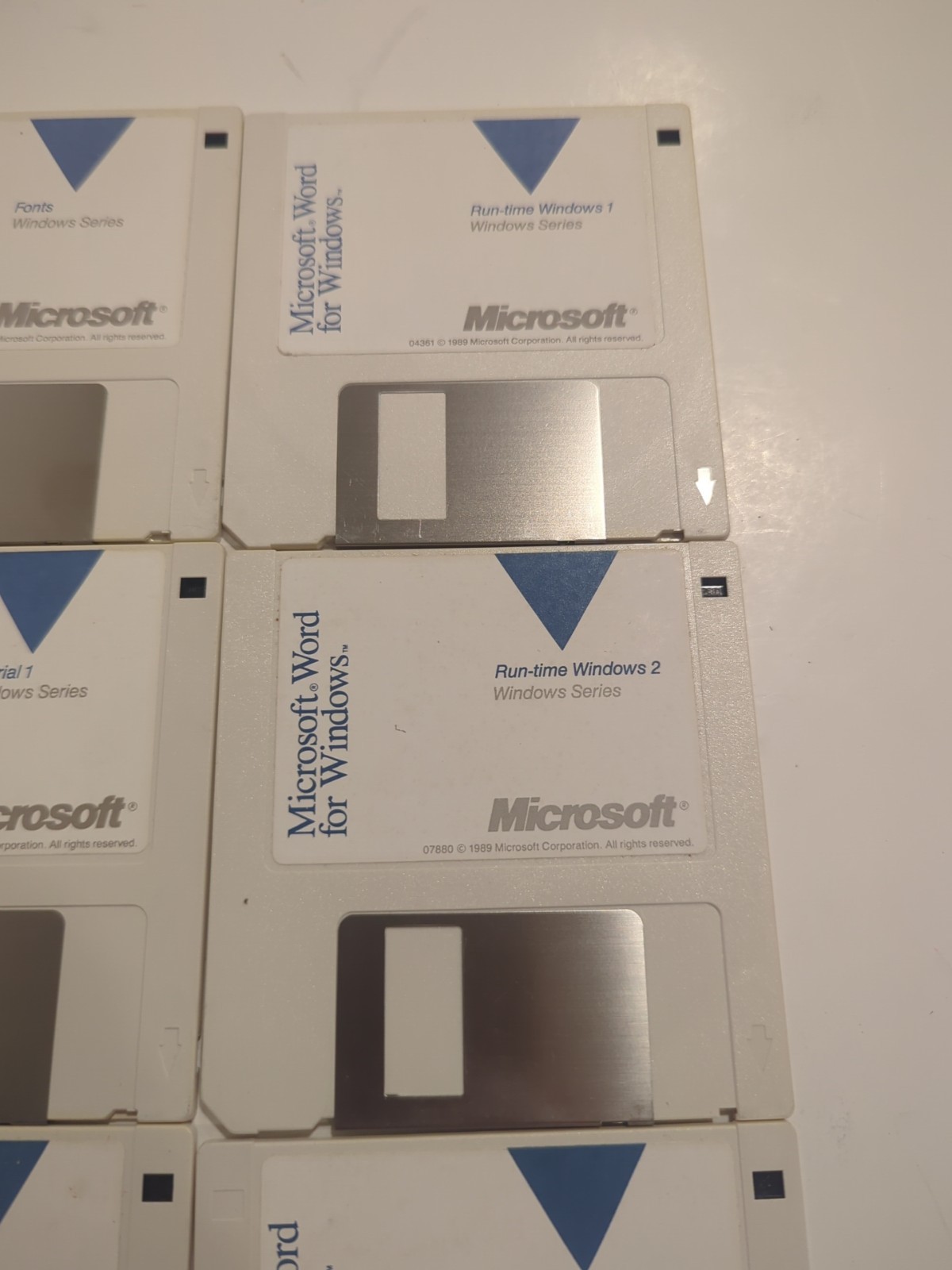 Vintage Microsoft Word for Windows v1.0 (1989) 3.5″ Floppy Disks – Complete
