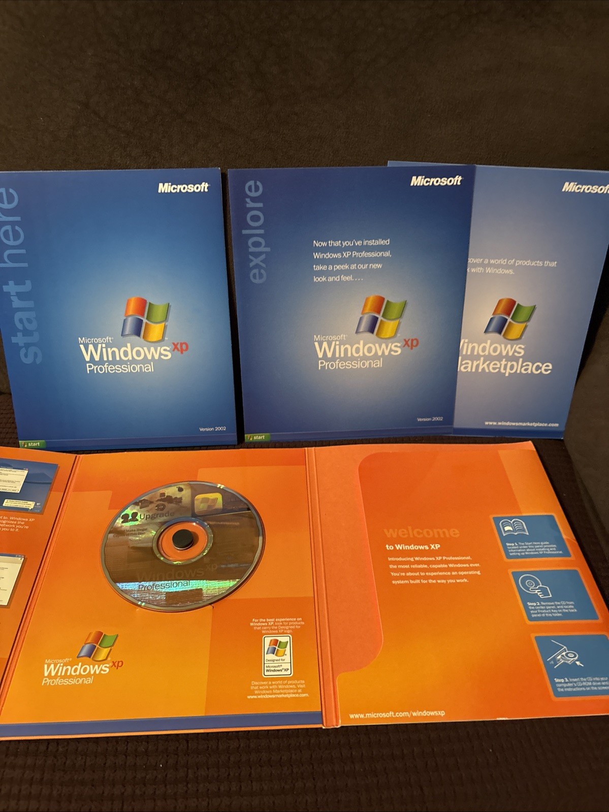 Microsoft Windows XP Professional Upgrade Version 2002 Retail Box CD Key Code