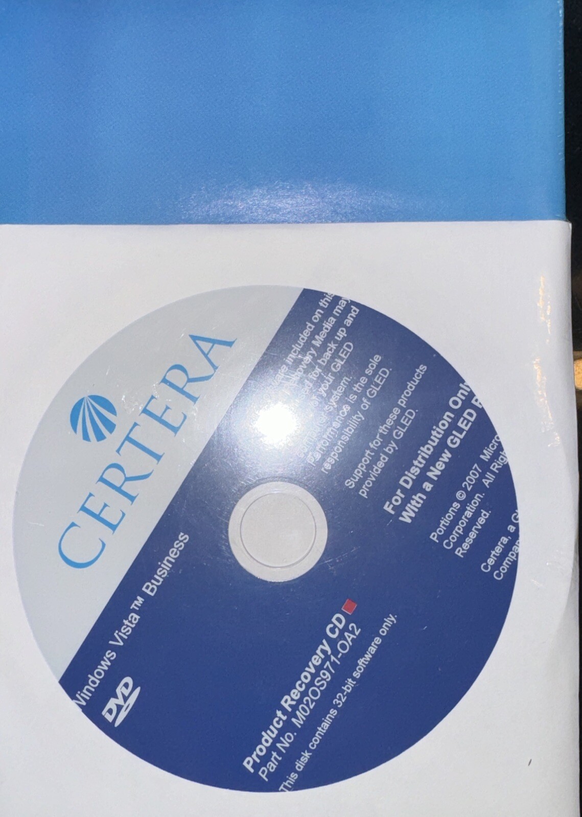 Microsoft Windows Vista Business Operating System 32 Bit