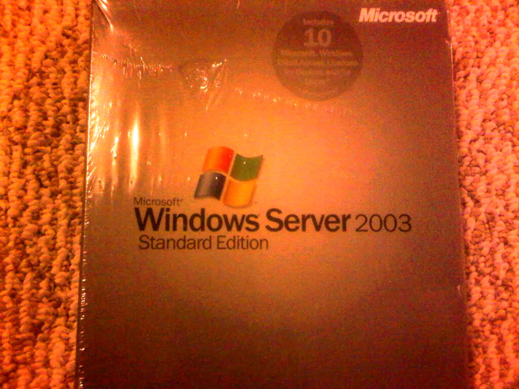 Microsoft Windows Server 2003 Standard,10CALs,SKU P73-00003,Full Retail Box,BNIB