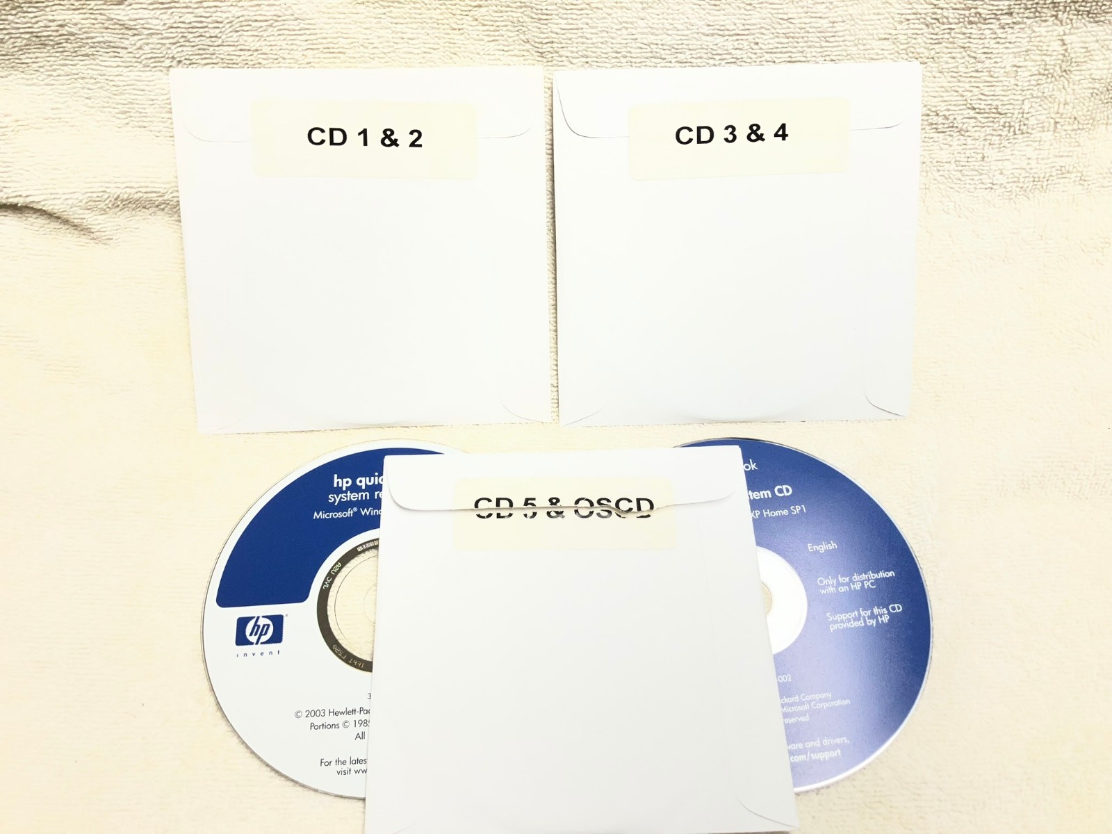 hp quickrestore system cd Windows XP SP1 314658-007 – NEW – USA Seller