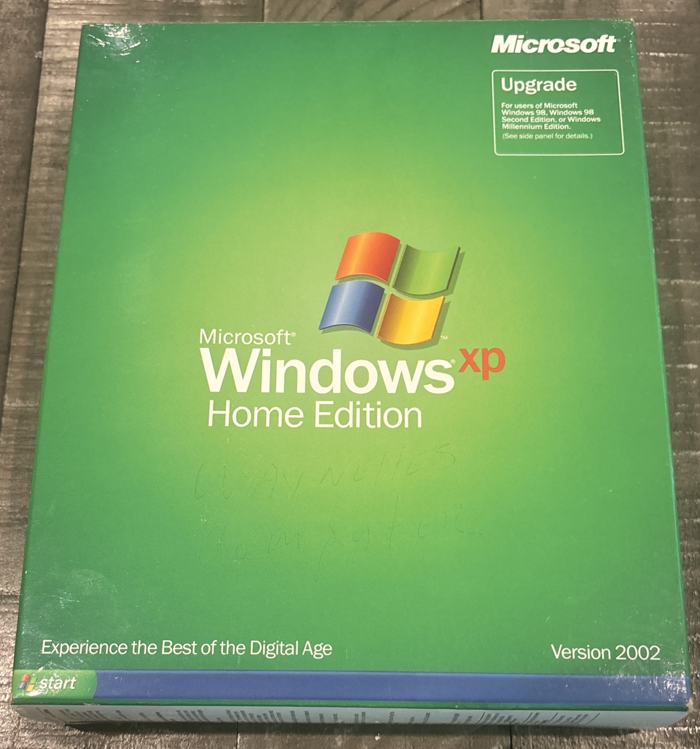 Vintage 2002 Microsoft Windows XP Home Edition Upgrade CD SP1 Full Retail Box!