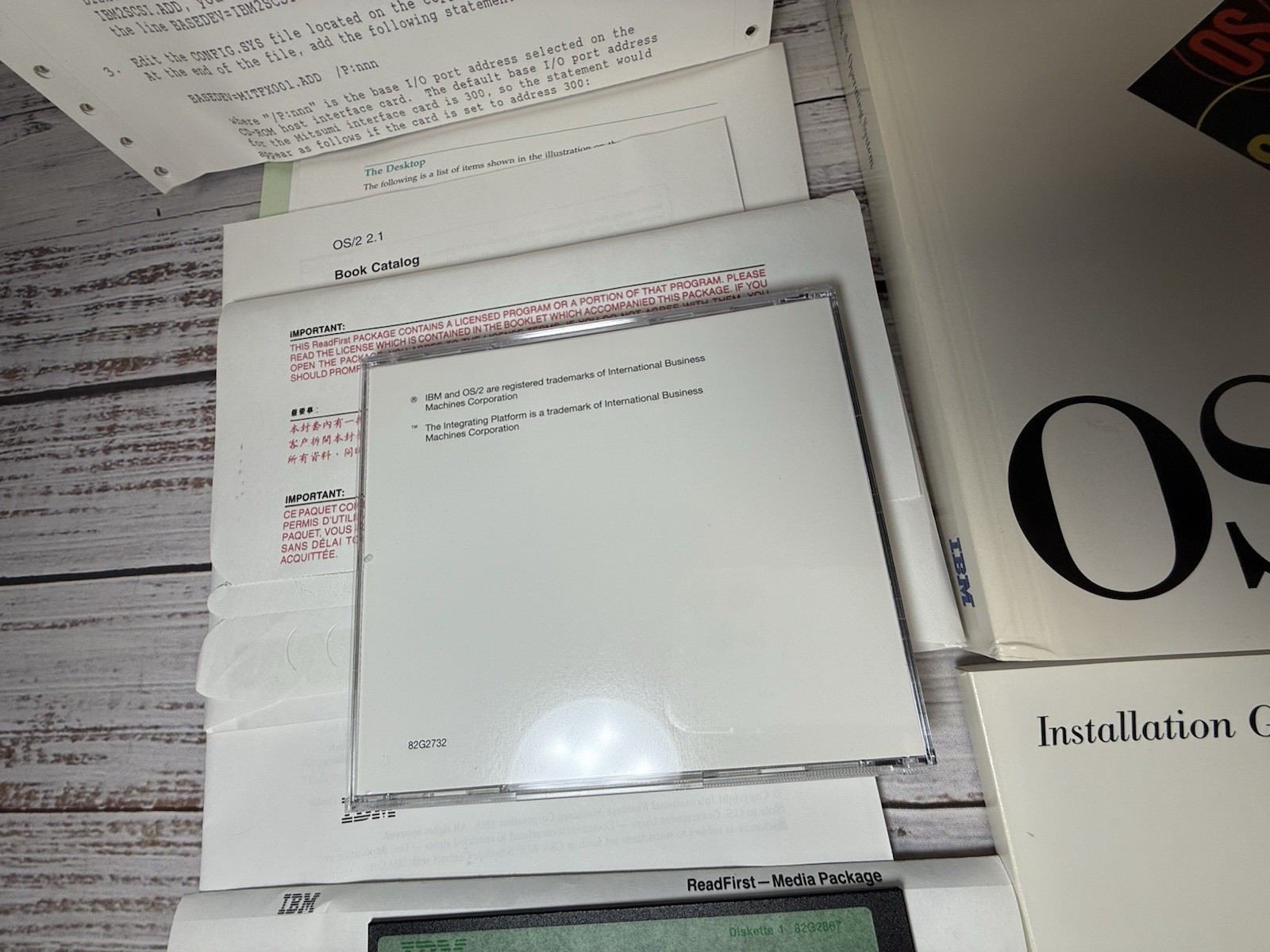 IBM OS/2 Special Edition for Windows 3.1 CD-ROM, 5.25 Discs Complete w. Manuals