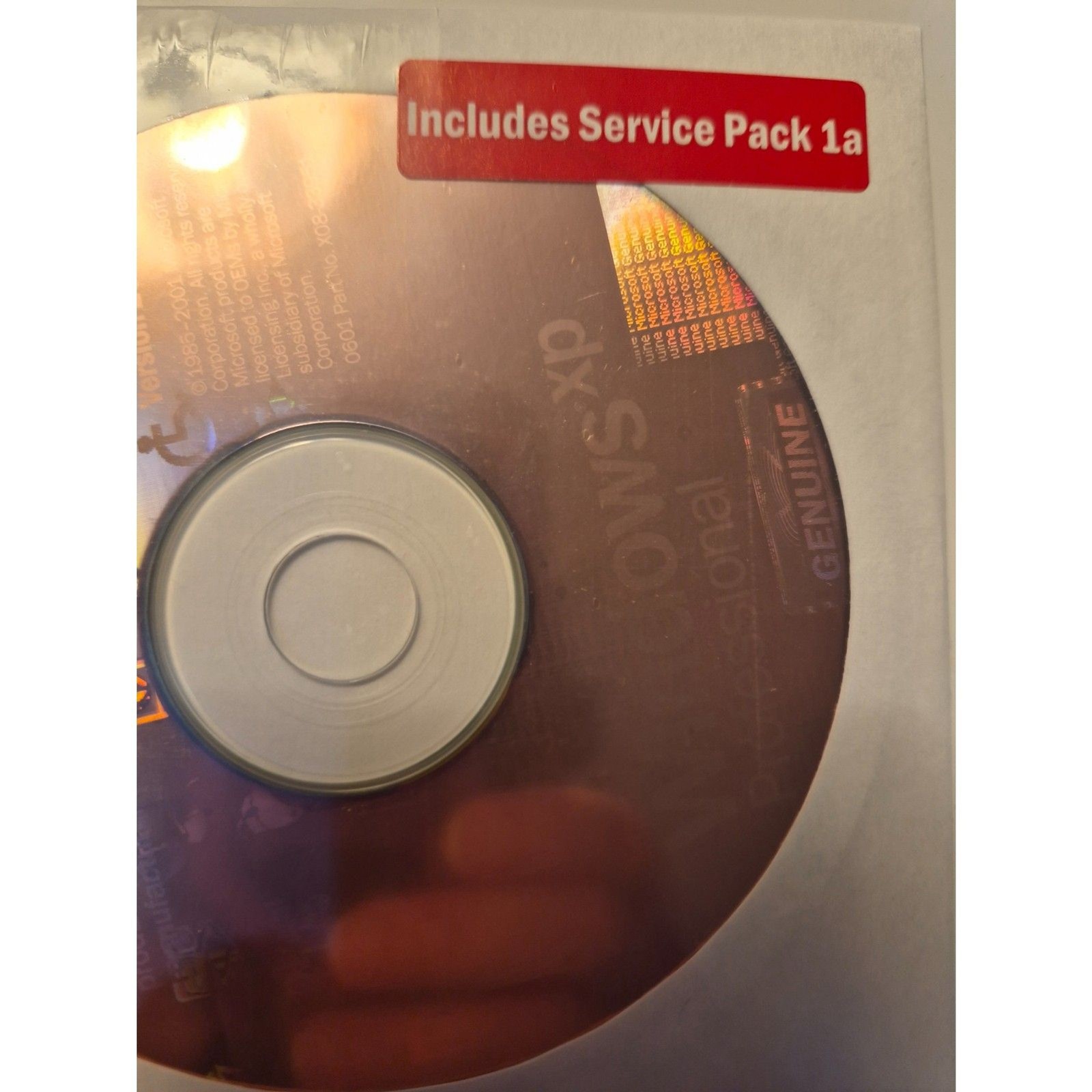 VTG New Microsoft Windows XP Professional Version 2002 SP1a CD Sealed – NO COA