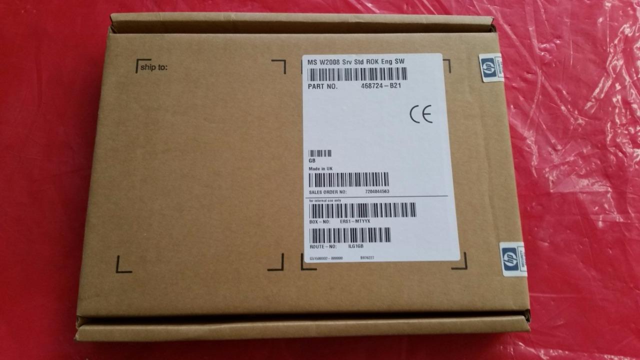Microsoft HP ROK Windows Server Std 2008 R1 x86 x64 Standard Edition1-4 CPU