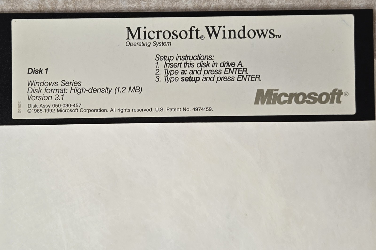 Microsoft Windows Version 3.1 Operating Software 5.25″ Floppy Disks 7 OEM Disks