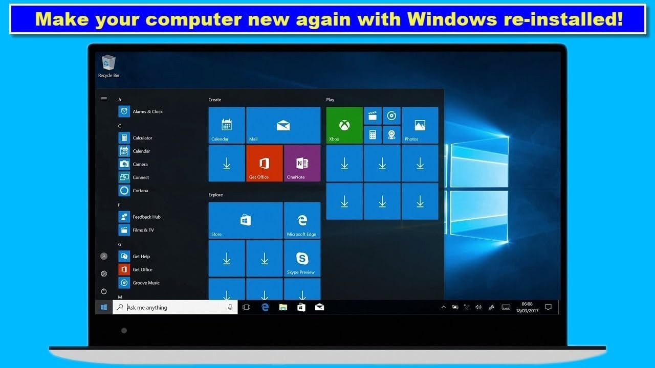 Customizable 5-in-1 USB for Windows Repair – 32GB with Password Reset Feature