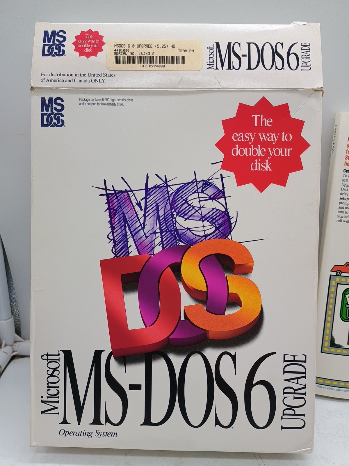 Vintage Microsoft MS-DOS 6 Software Upgrade Operating System