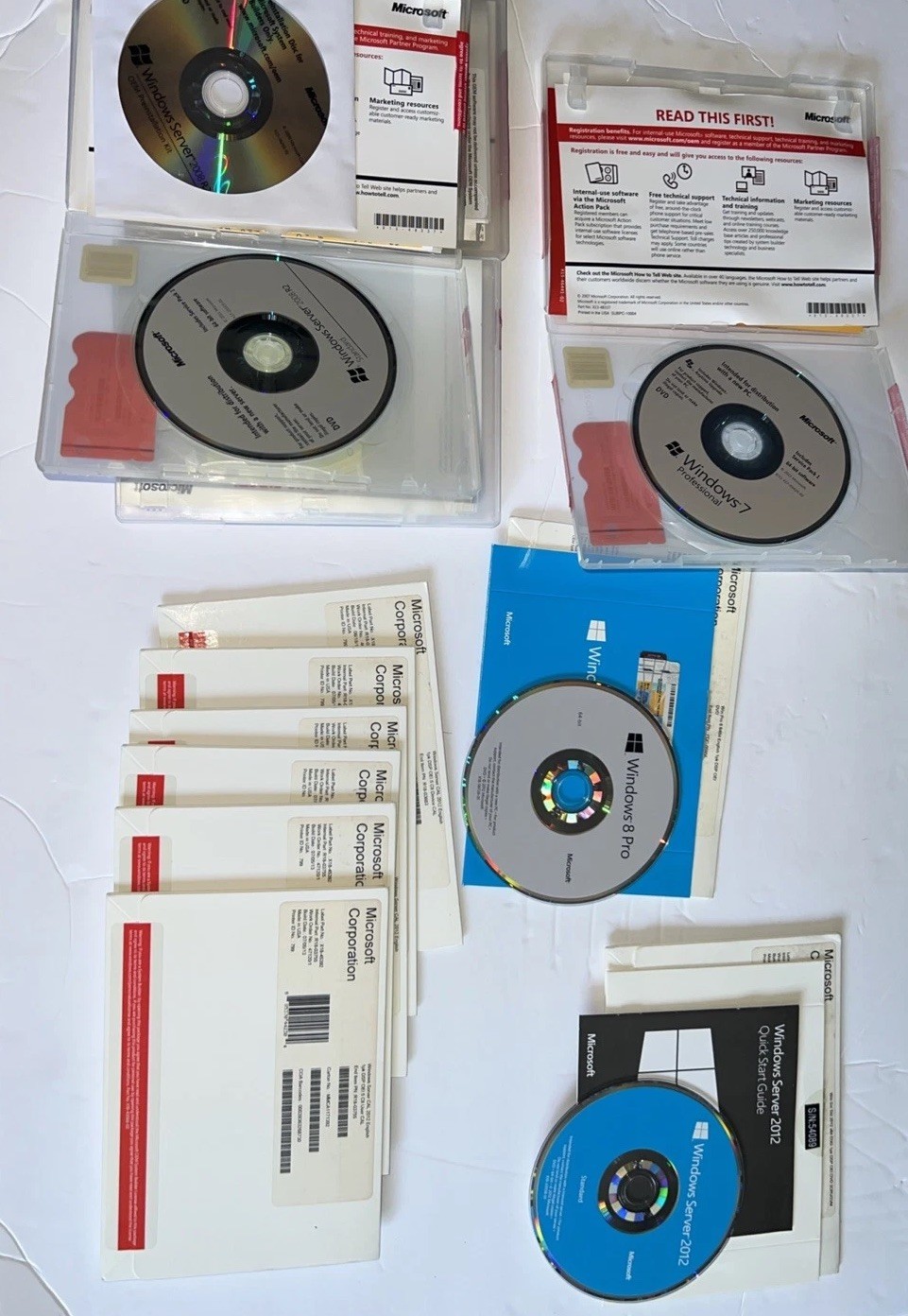 Microsoft Windows 7 8 pro server 2012 server 2008 RS corporation Lot No Key